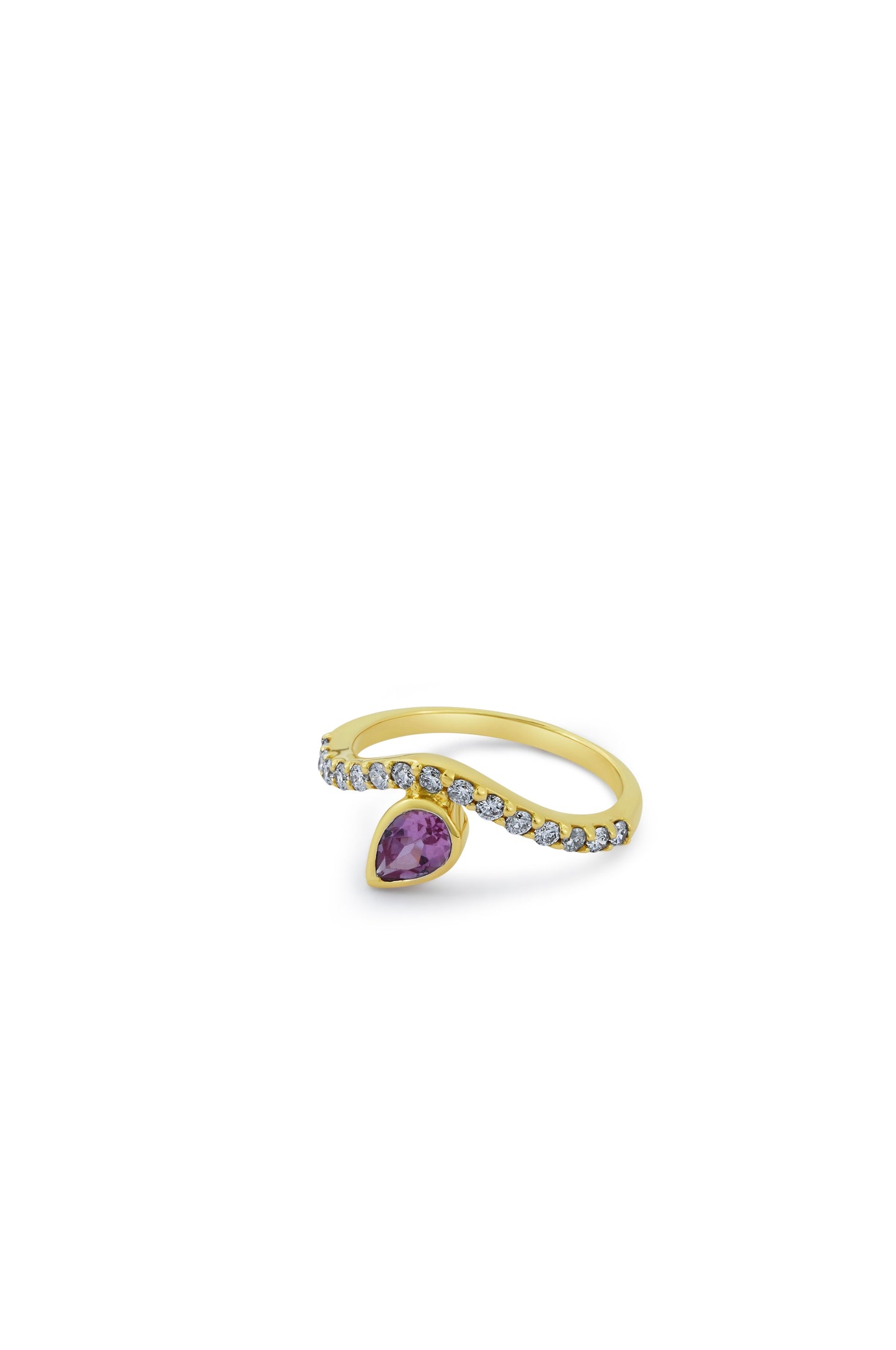Gem Drop on Diamonds Ring