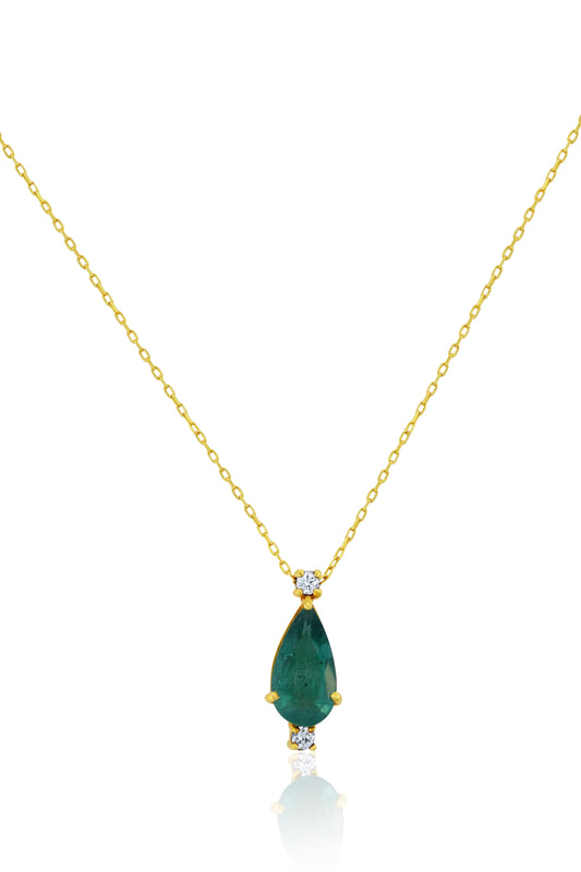 Emerald Necklace Double Diamond