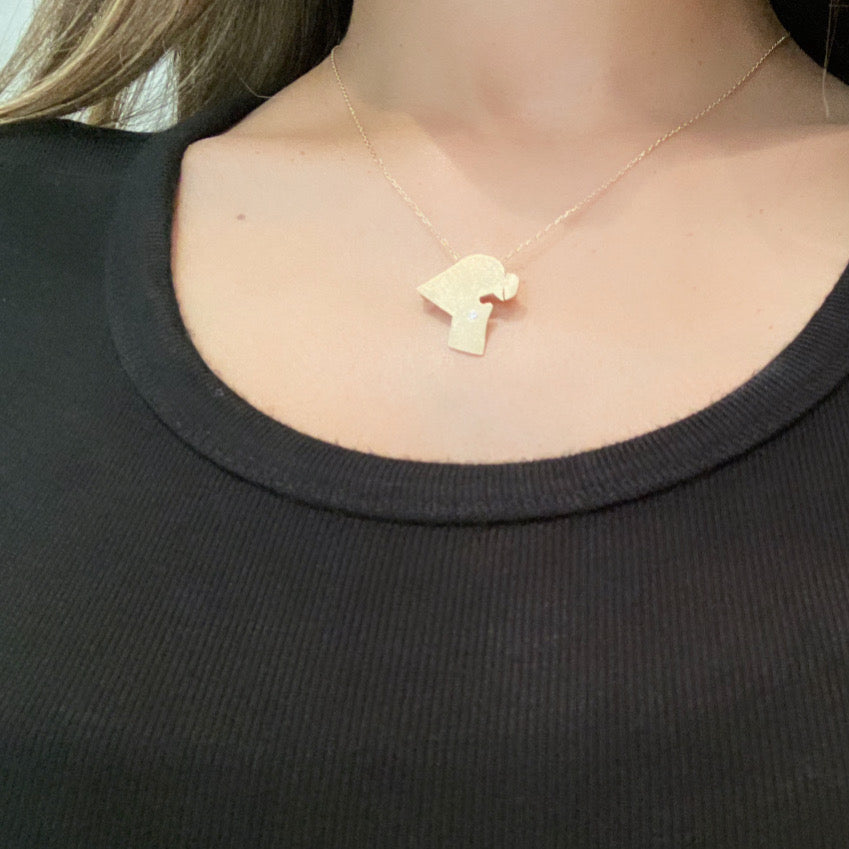 Kuwait 2 in 1 Necklace and Brooch